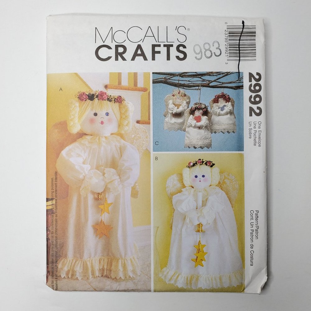 McCall's Crafts 2992 Angels Sewing Pattern